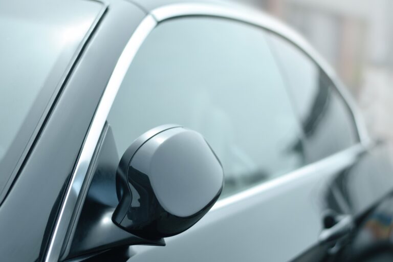 black car with window tinting in Houston
